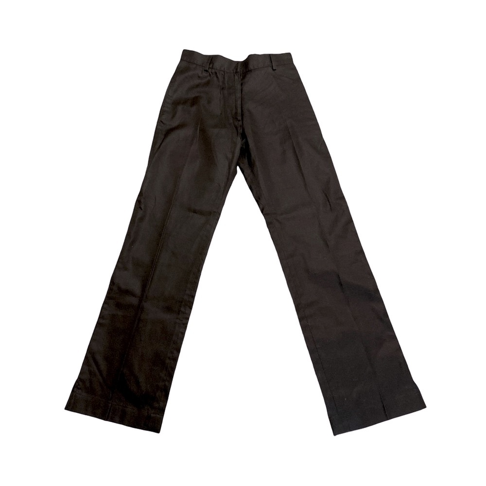 Jil Sander Straight Leg High Rise Black Trouser Pant